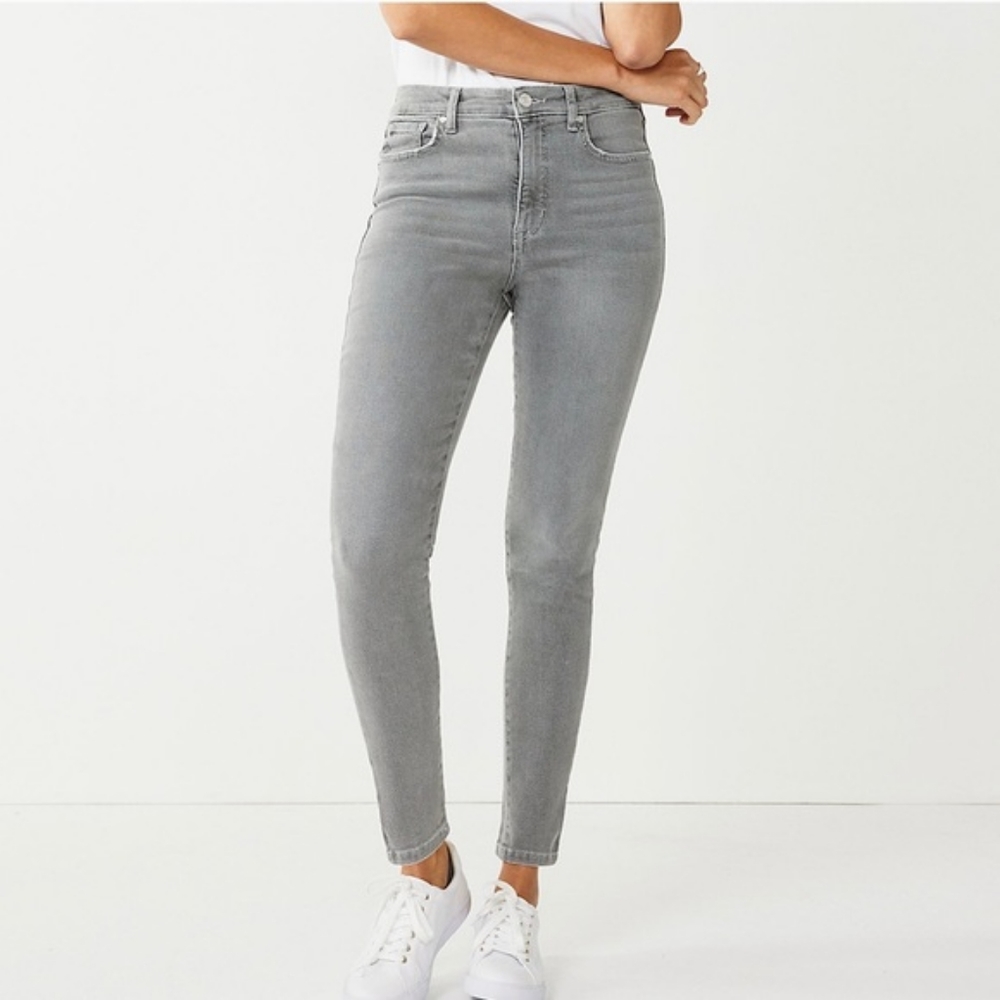 Denim&Co Gray High-Rise Jeggings